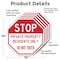 Signmission Stop Private Property Residents Onl, 10 inch X 10 inch, Aluminum Metal Signs, 5PK OC-A-5Pack-10-307 - alternate 6