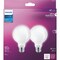 Signify Ultra Definition 60W Equivalent Daylight G25 Medium Frosted LED Decorative Light Bulb, 2PK 575217 - alternate 4