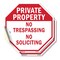 Signmission Private Property No Trespassing No, 4 inch X 4 inch, Vinyl Decal, 2PK OC-D-2PACK-4-140 - alternate 1
