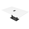 Skutchi Designs Rectangle Conference Table With Power, 48 in W, 84 in L, White HAR-REC-48X84-DOU.BK-W960-EBLK - alternate 1