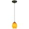 Access Lighting Brandy FireBird, Pendant, Oil Rubbed Bronze Finish, Amber Firebird Glass 28023-1C-ORB/AMBFB - alternate 1