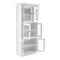 Homeroots 35in White Solid Wood Frame Standard Accent Cabinet With Six Shelves 397839 - alternate 9
