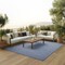 Homeroots 10' X 14' Navy Blue Indoor Outdoor Area Rug 522322 - alternate 8