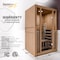 Steamspa 2-Person Carbon FAR Infrared Hemlock Wooden Indoor Sauna Room with LED Touch Control Panel SC-SS0011-0S - alternate 14