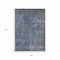 Homeroots 5' X 8' Blue And Gray Medallion Washable Indoor Outdoor Area Rug 616425 - alternate 9