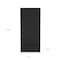 Homeroots 32" Black Two Drawer Combo Dresser 524958 - alternate 11