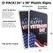 Signmission Happy Veterans Day, Plastic Signs Only 24 Inch x 36 Inch, Corrugated Plastic, 2PK CSB-2436-2PACK-30392 - alternate 2