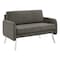 Office Star Sofa, CharcoalFabric, Polyester, 350lb Cap. SL5602-SK2 - alternate 1