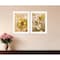 Homeroots Set Of Two Yellow Flowers And Butterflies White Framed Print Wall Art, 2PK 407176 - alternate 4