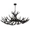 Jonathan Y Eldora 49" 10-Light Rustic Farmhouse Adjustable Resin Antler LED Chandelier, Black JYL6320C - alternate 12