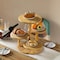 Vintiquewise Multi Purpose 4-Tier Round Wooden Cake Stand and Charcuterie Boards - Perfect Tiered Tray QI004690 - alternate 7