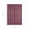 Homeroots 5' X 8' Pink Mauve And Blush Striped Washable Indoor Outdoor Area Rug 616377 - alternate 9