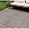 Homeroots 8' X 10' Taupe And Beige Geometric Washable Indoor Outdoor Area Rug 596216 - alternate 1