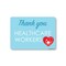 Signmission Public Safety, 18" Height, Peel And Stick Wall Graphic, 24" x 18", Thank You Healthcare Workers 3 OS-NS-RD-1824-25431 - alternate 1