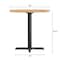Flash Furniture Bennett 30 in Round Solid Wood Commercial Indoor Tabletop in Natural with 22 in x 22 in Table Height GSF-RD30-NAT-T2222-GG - alternate 9