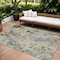 Homeroots 10' X 14' Taupe Ivory And Tan Floral Washable Indoor Outdoor Area Rug 583153 - alternate 1