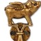 Homeroots Two Hook 2in Antiqued Gold Cast Iron Pig Wall Hooks 724077 - alternate 8