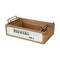 Homeroots Set of Three Brown Solid Wood And Metal Crate, 3PK 487678 - alternate 9