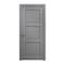 Sartodoors Interior Solid French Door 24 x 84 inches, Ego 5010 Painted Grey Oak, Single Regular Panel Frame H EGO5010ID-SEK-2484 - alternate 1