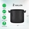 Ipower 2 Gallon Grow Bags, Garden Planting Nonwoven Fabric Pots with Reinforced Handle, 5PK GLGROWBAG2X5BLKV5 - alternate 7