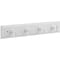 National Hardware B8175 8-3/4in x 7/10in x 2/5in Keytidy with 4 Key Hooks - White with White Rail S813-055 - alternate 1