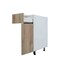 Cambridge Radiance 18 in. W x 24 in. D x 34.50 in. H Ready to Assemble Slab Base Kitchen Cabinet in Light Oak SA-B18-LO-KIT - alternate 10