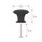 Richelieu Charlemagne Collection 1 1/4-inch (31 mm) Brushed Oil-Rubbed Bronze Transitional Square Cabinet Knob BP81091BORB - alternate 11