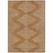 Homeroots 5' X 8' Copper And Beige Geometric Washable Indoor Outdoor Area Rug 598611 - alternate 7