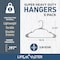 Lifemaster Heavy-Duty Plastic Hangers, Non-Slip, Space-Saving, Holds 5 lbs, Gray, 5PK LMPLCGRY5 - alternate 7