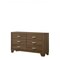 Homeroots 59" Brown Solid and Manufactured Wood Six Drawer Double Dresser 486516 - alternate 1