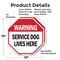 Signmission Warning Service Dog Lives Here, 10 inch X 10 inch, Aluminum Metal Signs, 2PK OC-A-2PACK-10-192 - alternate 6