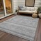 Homeroots 3' X 5' Silver Gray And Ivory Southwestern Washable Indoor Outdoor Area Rug 582854 - alternate 9
