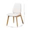 Baxton Studio Hudson Boucle Upholstered Dining Chair Set of 2 261-2PC-14269-ZORO - alternate 8
