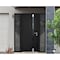 Vdomdoors Steel Door Cynex 6777 Black 2 Sidelight Exterior Windows Stainless Inserts Single Modern Painted-W1 CYNEX6777EXD-BLK-W14+36+14 x H80-Left-hand Inswing - alternate 5