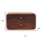 Homeroots 10" Brown Solid Wood Two Drawer Nightstand 653816 - alternate 18