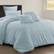 Homeroots Blue Twin Polyester 220 Thread Count Washable Duvet Cover Set 529042 - alternate 9