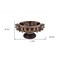 Homeroots 9" Reddish Bronze And Silver Polyresin Decorative Bowl With Orbs 468323 - alternate 5