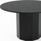 Homeroots 52" Black Solid Wood Pedestal Base Round Top Dining Table 721050 - alternate 7