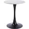 Leisuremod Bristol Round MDF Dining Table - Pedestal Base Kitchen Table, Modern Style BTBL-B31MWT - alternate 8