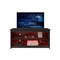 Homeroots 55in Black Manufactured Wood Open Shelving TV Stand With Bookcase 480467 - alternate 1