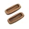 Homeroots Set of Two Brown Teak Wood Drawer Pull Knobs, 2PK 476581 - alternate 1