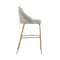 Manhattan Comfort Gracie Barstool in Stone and Gold - Set of 2 2-BS022-GST - alternate 9