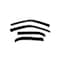 Ventshade Rainguards, Aerodynamic Design, Tape-On, Smoke, Acrylic, Set Of 4 94033 - alternate 1