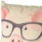 Homeroots 18" Pink Cream And Beige Pig Linen Throw Pillow Cover 608174 - alternate 5