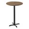 Flash Furniture Commercial 31.25" Natural HPL Tabletop with Black Bar Height X Base ST-RD31-NAT-T2222B-GG - alternate 1