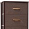 Homeroots 18" Brown Steel and Fabric Five Drawer Chest 484683 - alternate 5