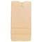 Zoro Select Grocery Bag Flat Bottom 4 lb Brown, Pk500 18404 - alternate 1