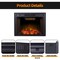 Edendirect 28.7-in W Black Wall mount LED Wall-mount Electric Fireplace with Remote Control Included ZR-EF26T - alternate 9