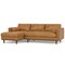 Homeroots 102" Sienna Leather Sofa With Brown Legs 641043 - alternate 6
