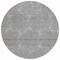 Homeroots 8' Gray And Ivory Round Geometric Washable Indoor Outdoor Area Rug 614073 - alternate 1